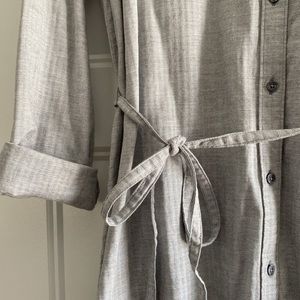 Abercrombie & Fitch Gray Shirt Dress Size L